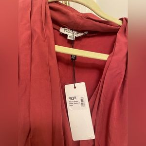 Woven Halter Dress Raspberry